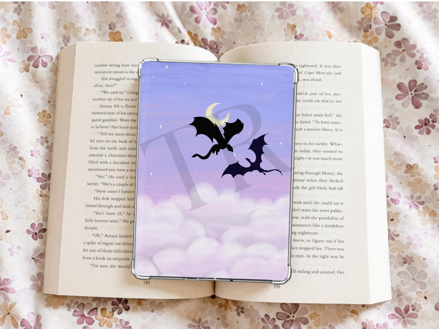 Fantasy Dragon Kindle Case Insert / bookish merch/ clear case insert/ romantasy readers/dragons/ booktok/ trendy