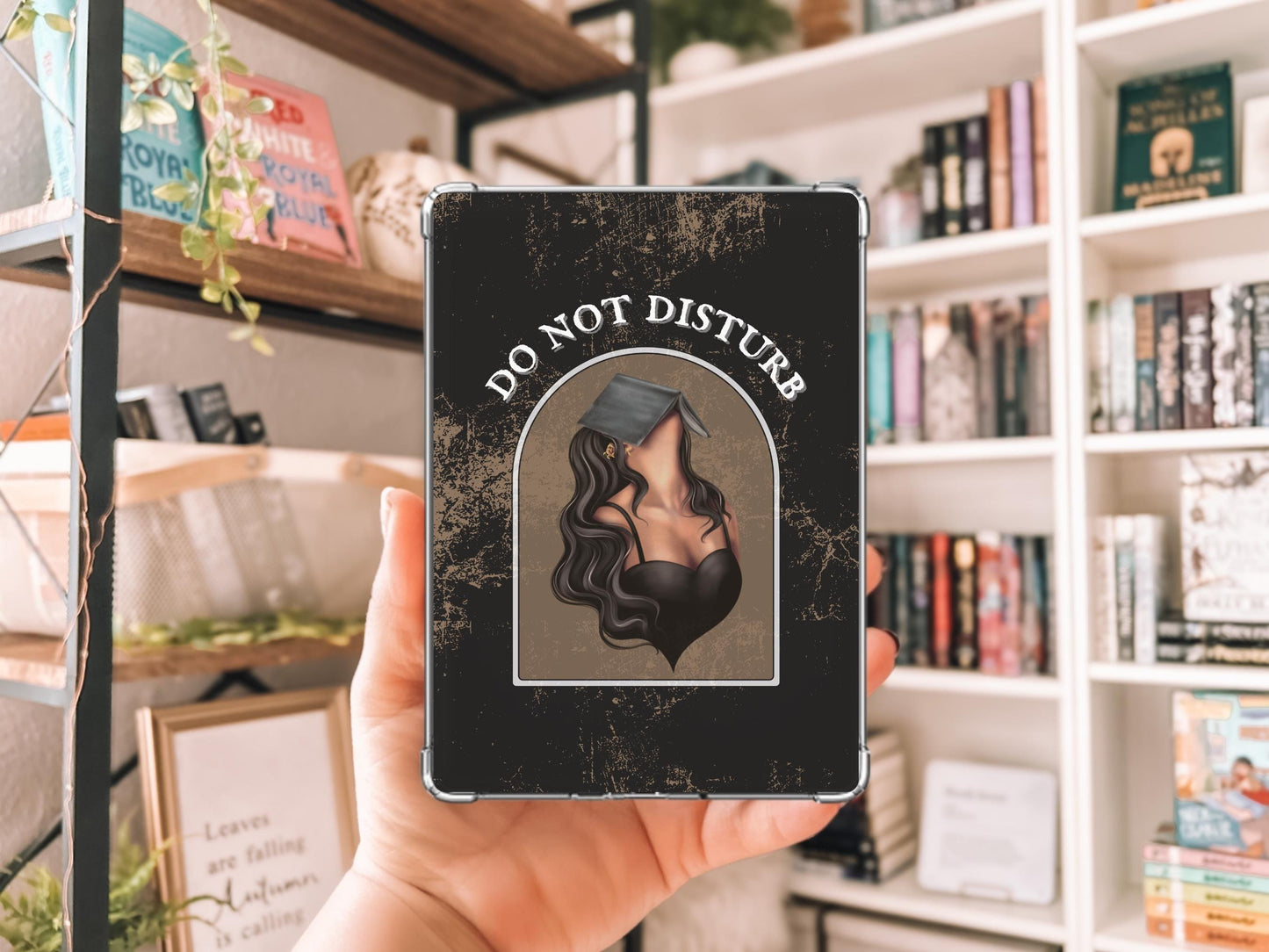 Do Not Disturb Kindle Case Insert / bookish merch/ clear case insert/ edgy/ trendy/ booktok