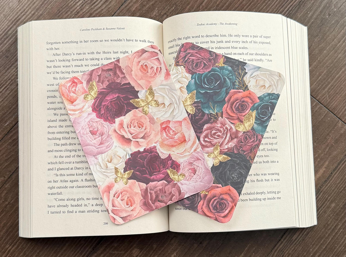 Dark Floral Kindle Case Insert/ E-Reader Clear Case Insert/ bookish merch/ clear case insert/ trendy/ butterflies/ booktok