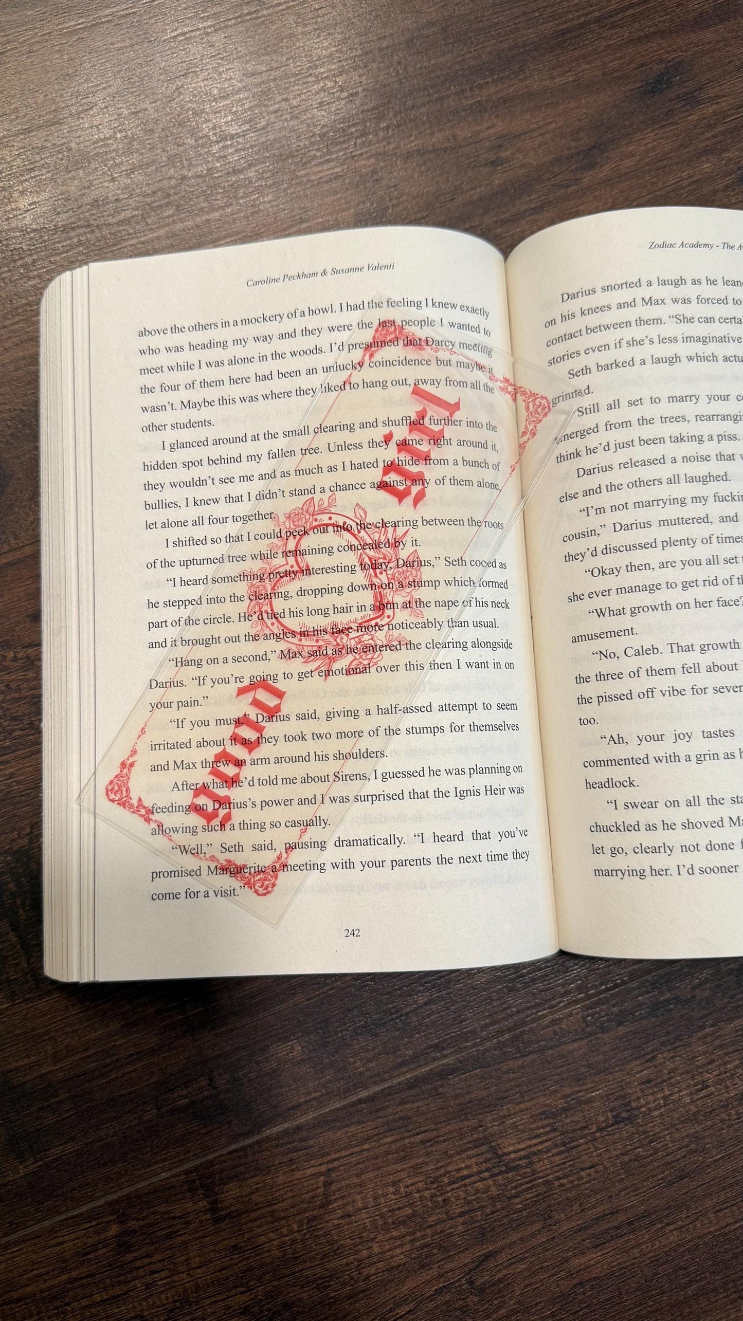 Transparent vintage Good Girl bookmark /fantasy/booktok/book merch/ bookish accessories/ clear bookmark /dark romance/ gift idea