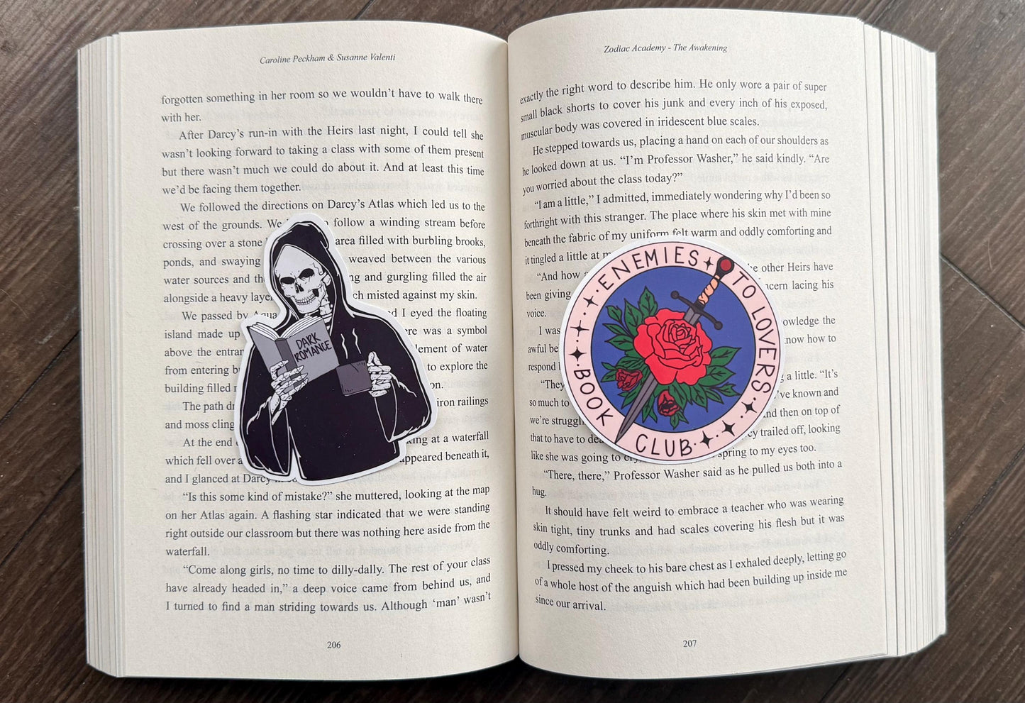 Skeleton Dark Romance Bookish Sticker/ booktok/ bookish merch/ handmade sticker/ kindle accessories/ book accessories