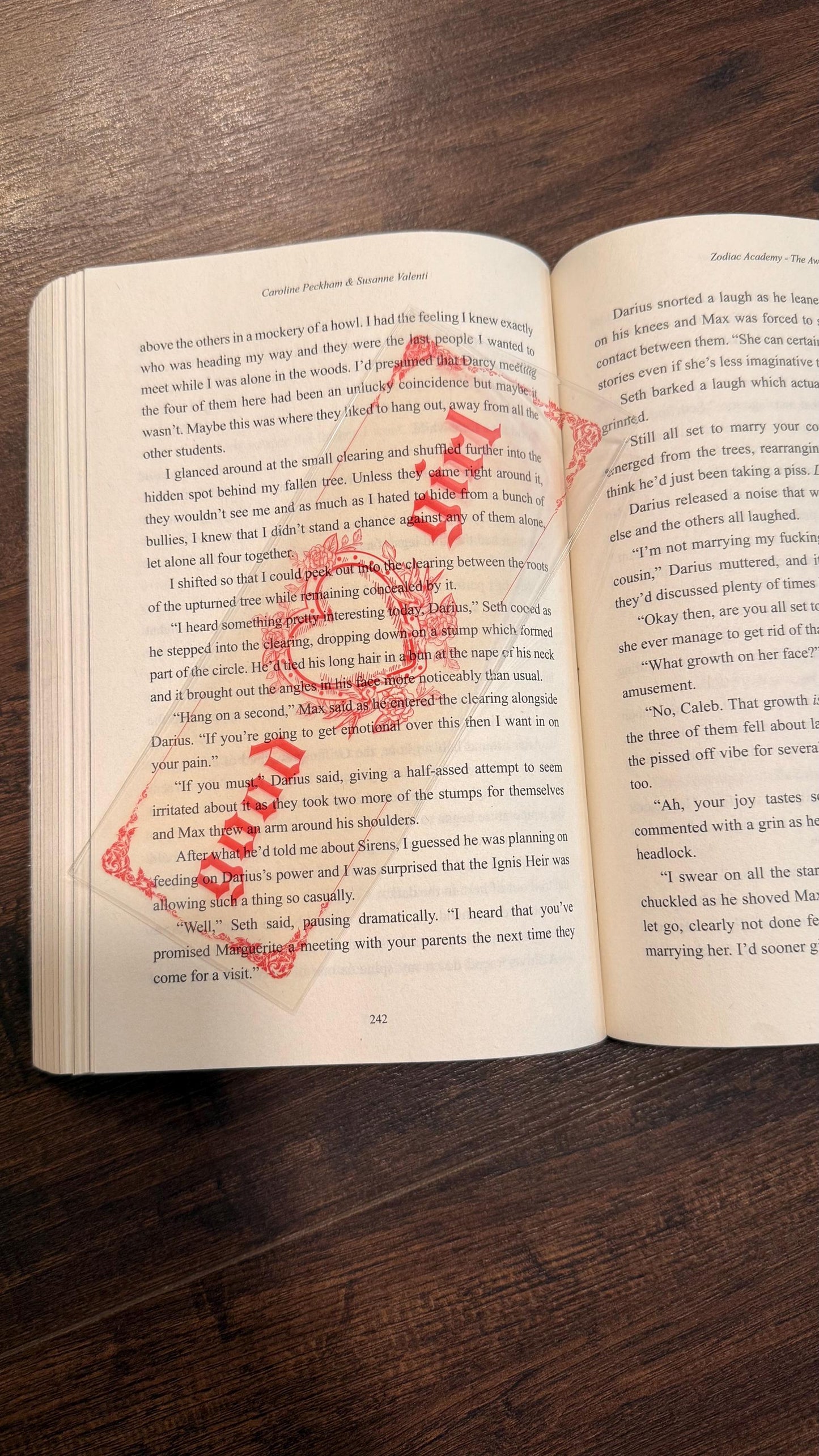 Transparent vintage Good Girl bookmark /fantasy/booktok/book merch/ bookish accessories/ clear bookmark /dark romance/ gift idea