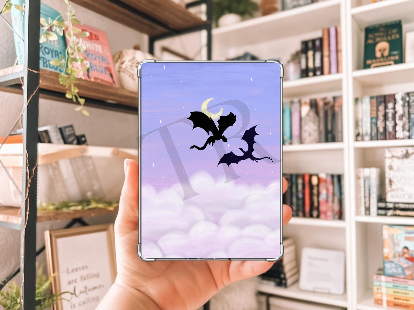 Fantasy Dragon Kindle Case Insert / bookish merch/ clear case insert/ romantasy readers/dragons/ booktok/ trendy