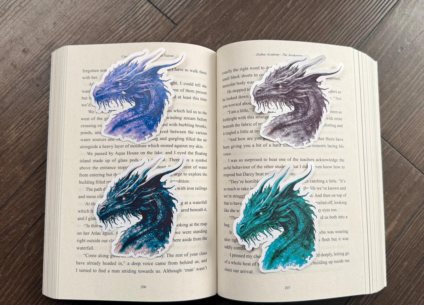 Dragon Bookish Sticker/ booktok/ bookish merch/ handmade sticker/ kindle accessories/ book accessories/ fantasy stickers