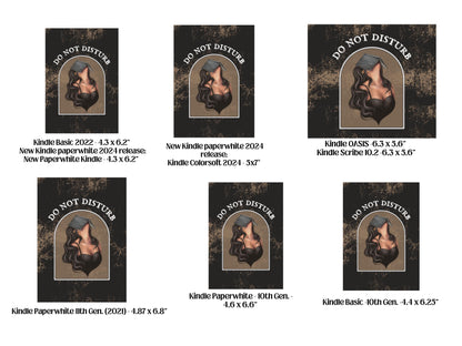 Do Not Disturb Kindle Case Insert / bookish merch/ clear case insert/ edgy/ trendy/ booktok