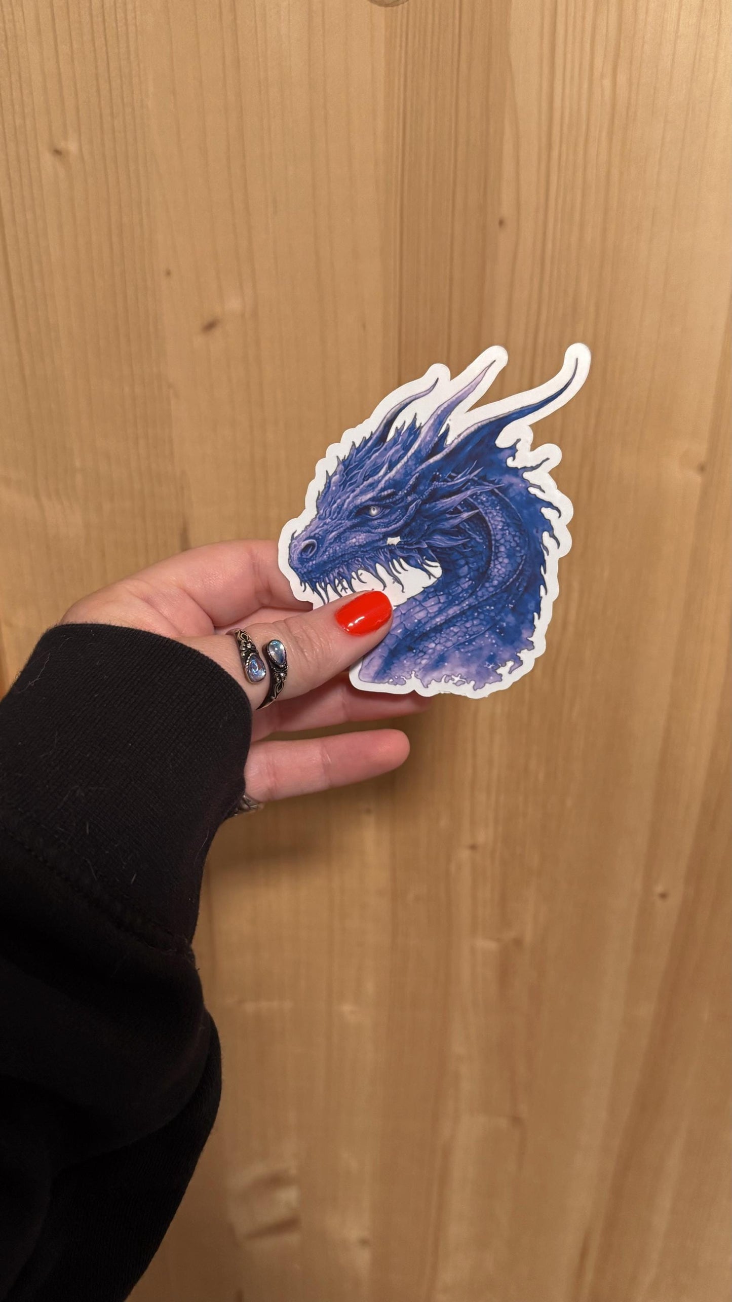 Dragon Bookish Sticker/ booktok/ bookish merch/ handmade sticker/ kindle accessories/ book accessories/ fantasy stickers