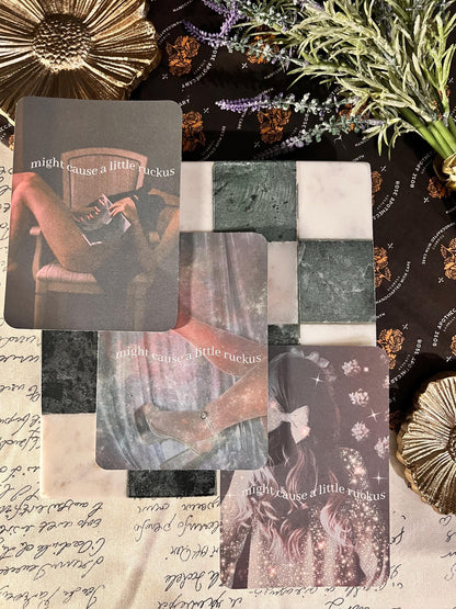 Might Cause A Little Ruckus Kindle Case Insert / E-reader Case Insert/ booktok/ bookish merch/ clear case insert/ high heels