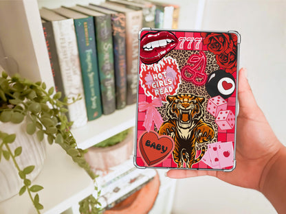 Trendy Tiger/Lucky Kindle Case Insert / booktok/ bookish merch/ clear case insert/ edgy