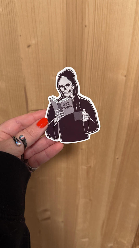 Skeleton Dark Romance Bookish Sticker/ booktok/ bookish merch/ handmade sticker/ kindle accessories/ book accessories