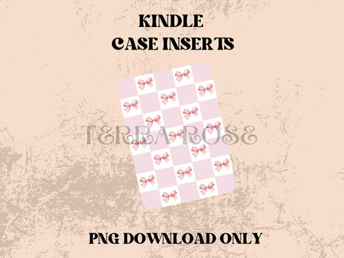 Checkered Cherry kindle insert png download | clear case insert | e-reader accessories |  book png | bookish | kindle accessories