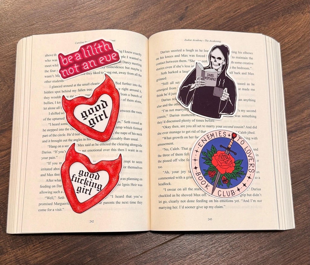 Good Girl Bookish Sticker/ booktok/ bookish merch/ handmade sticker/ kindle accessories/ book accessories