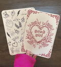 Vintage Good Girl/ Doodle Bundle Kindle Case Insert / booktok/ bookish merch/ clear case insert/ edgy/ doodles/ dark romance/ romance