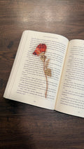 Transparent Rose bookmark /romance/ dark romance/booktok/book merch/ bookish accessories/ clear bookmark /romantasy
