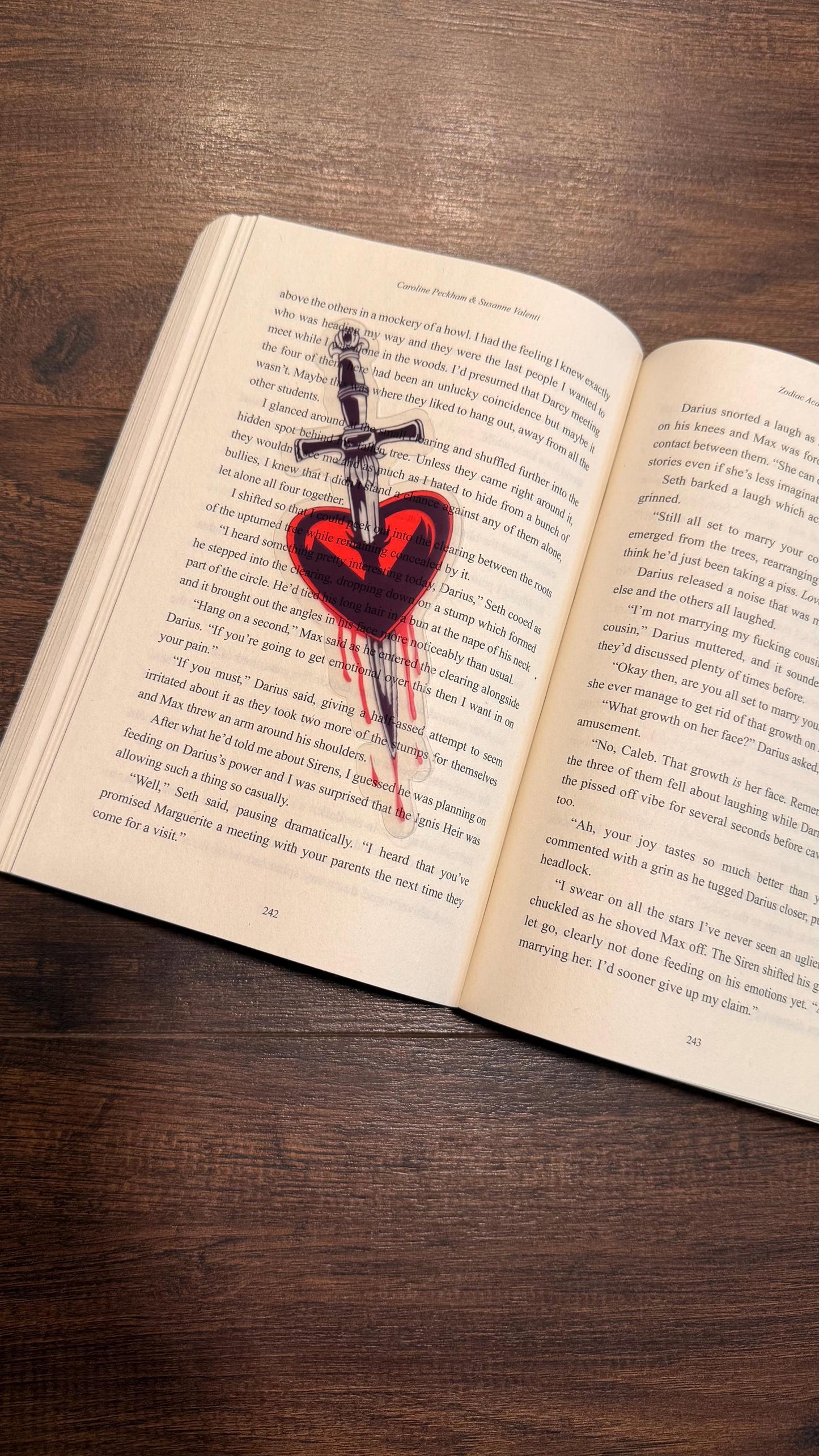 Transparent Dagger bookmark /fantasy/booktok/book merch/ bookish accessories/ clear bookmark /romantasy