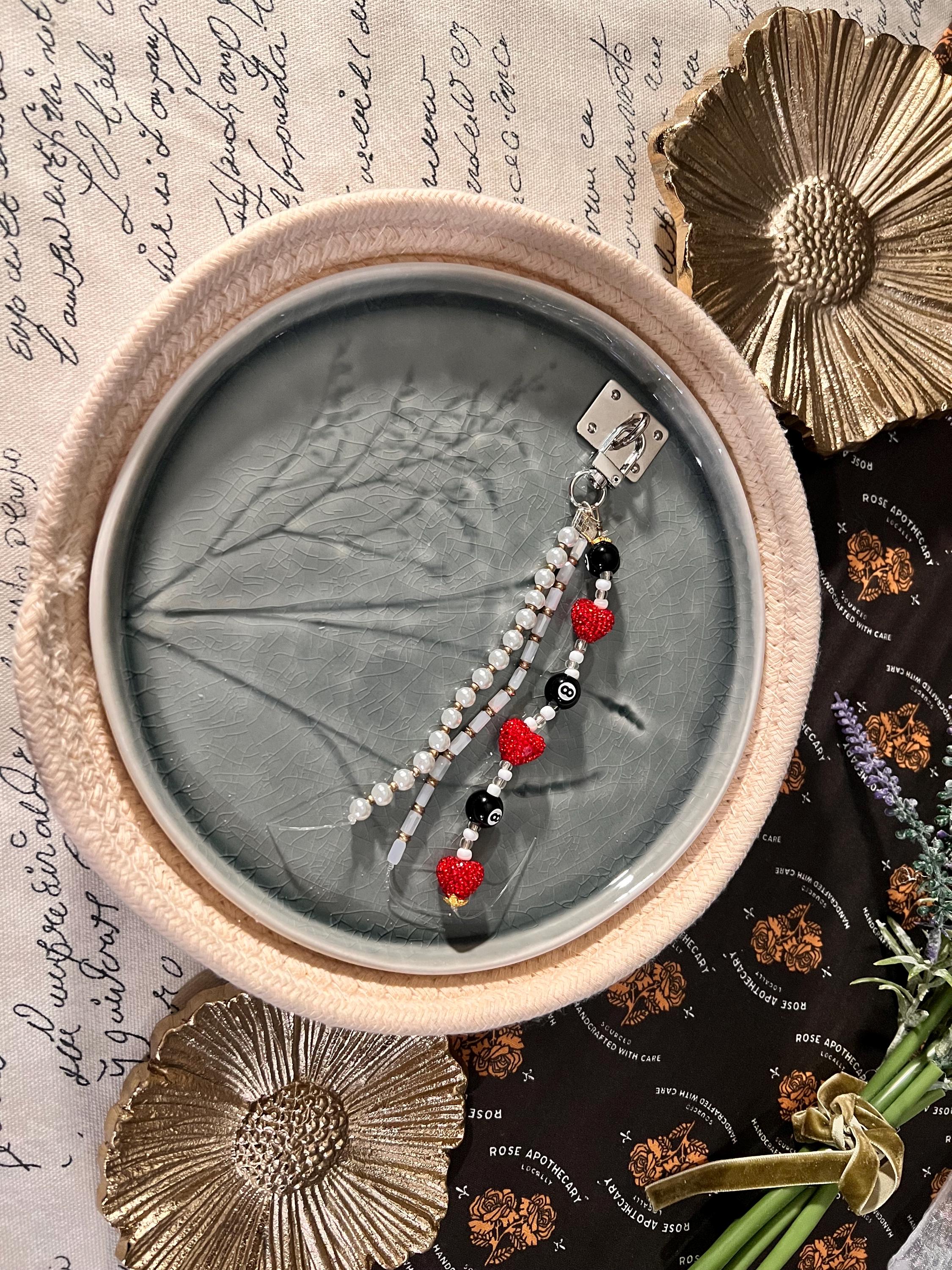 Trendy Kindle Chain//Kindle Accessories/E-Reader Accessories/fantasy/romance/8 ball/ hearts/bookish merch/booktok