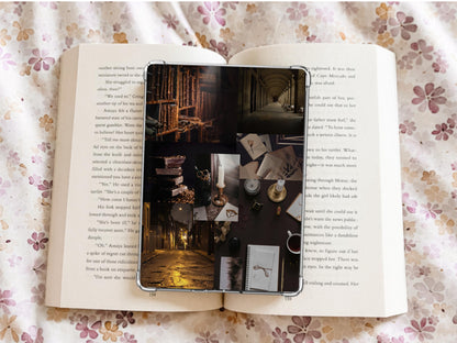 Dark Academia Collage Kindle Case Insert/ E-Reader Clear Case Insert/ bookish merch/ clear case insert/ trendy/ moody/ booktok