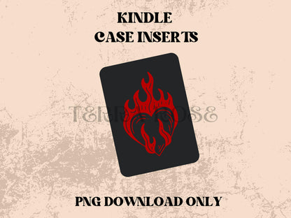 Hear of Flames png download | clear case insert | e-reader accessories |  book png | bookish | kindle case insert | kindle accessories
