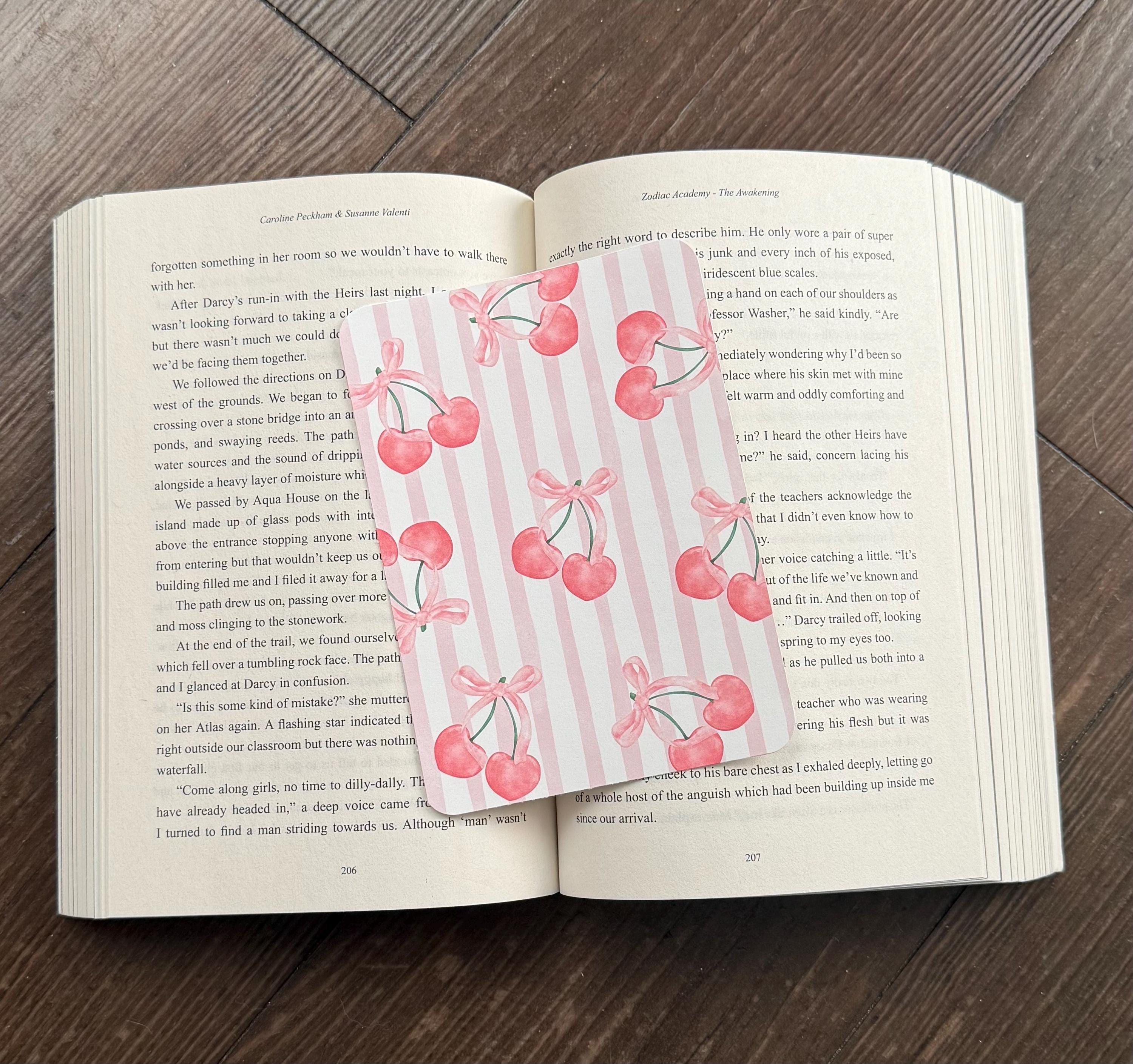 Preppy Cherry kindle insert png download | clear case insert | e-reader accessories |  book png | bookish | kindle accessories