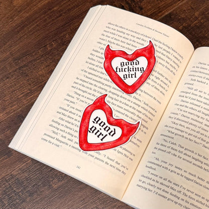 Good Girl Bookish Sticker/ booktok/ bookish merch/ handmade sticker/ kindle accessories/ book accessories