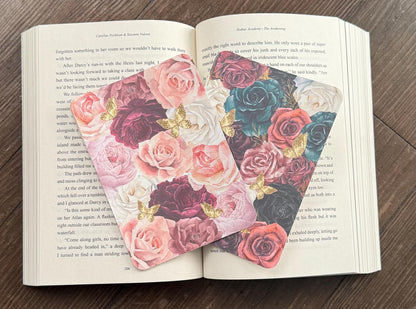 Dark Floral Kindle Case Insert/ E-Reader Clear Case Insert/ bookish merch/ clear case insert/ trendy/ butterflies/ booktok