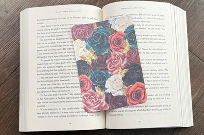 Dark Floral Kindle Case Insert/ E-Reader Clear Case Insert/ bookish merch/ clear case insert/ trendy/ butterflies/ booktok