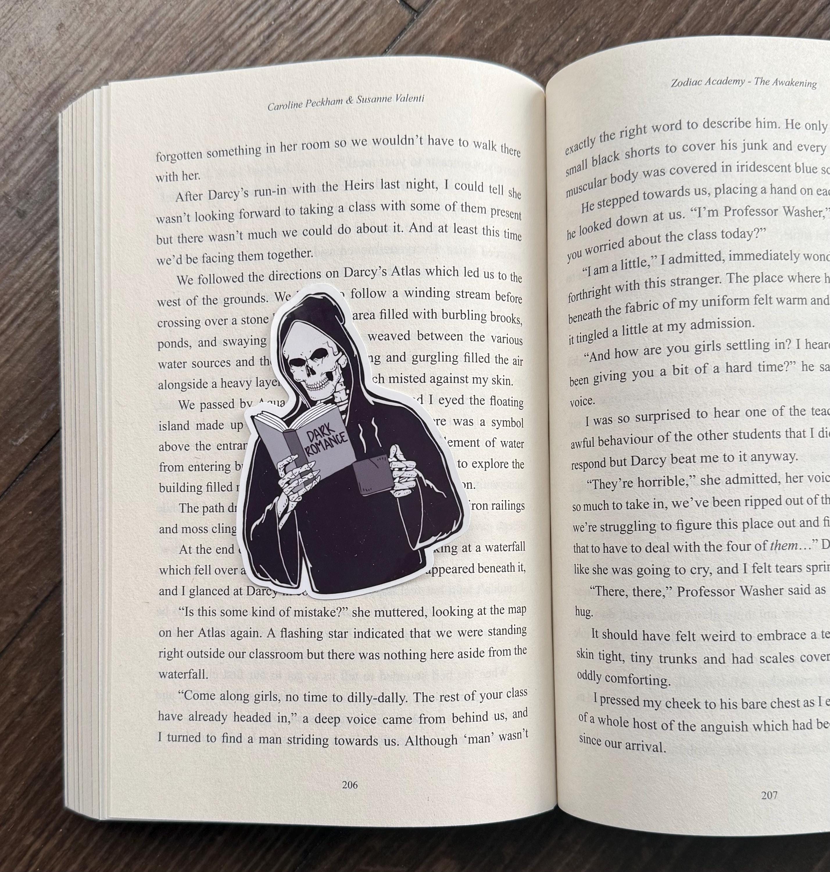 Skeleton Dark Romance Bookish Sticker/ booktok/ bookish merch/ handmade sticker/ kindle accessories/ book accessories