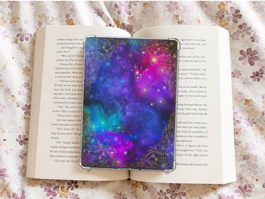 Galaxy Kindle Case Insert/ E-Reader Clear Case Insert/ bookish merch/ clear case insert/ trendy/ fantasy/ celestial/ booktok