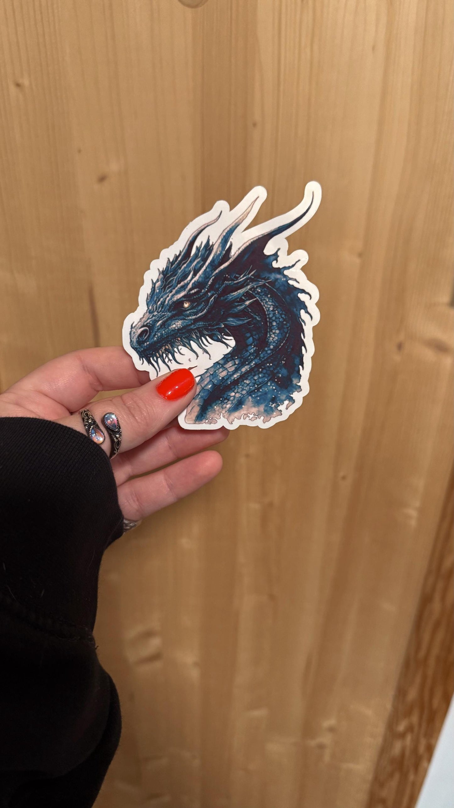 Dragon Bookish Sticker/ booktok/ bookish merch/ handmade sticker/ kindle accessories/ book accessories/ fantasy stickers