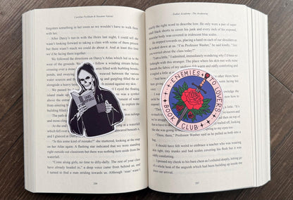 Skeleton Dark Romance Bookish Sticker/ booktok/ bookish merch/ handmade sticker/ kindle accessories/ book accessories