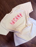 Pink nutcracker Merry tee-Ivory