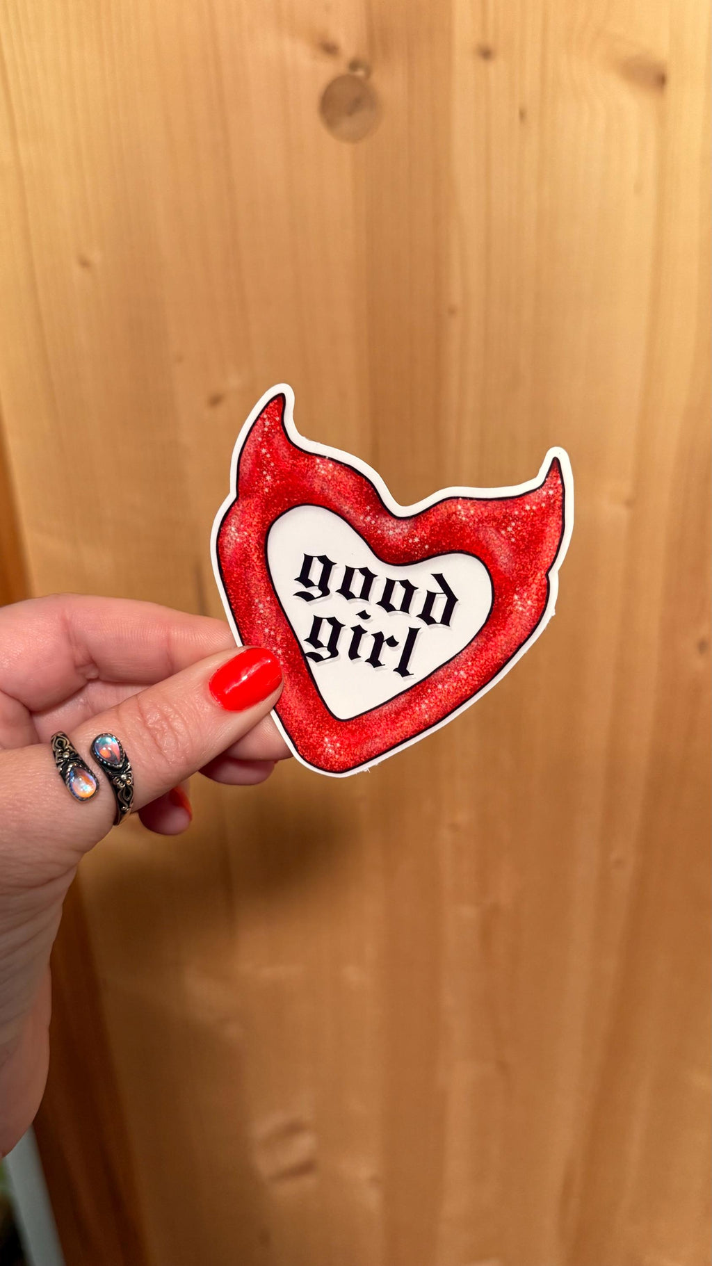 Good Girl Bookish Sticker/ booktok/ bookish merch/ handmade sticker/ kindle accessories/ book accessories