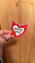 Good Girl Bookish Sticker/ booktok/ bookish merch/ handmade sticker/ kindle accessories/ book accessories