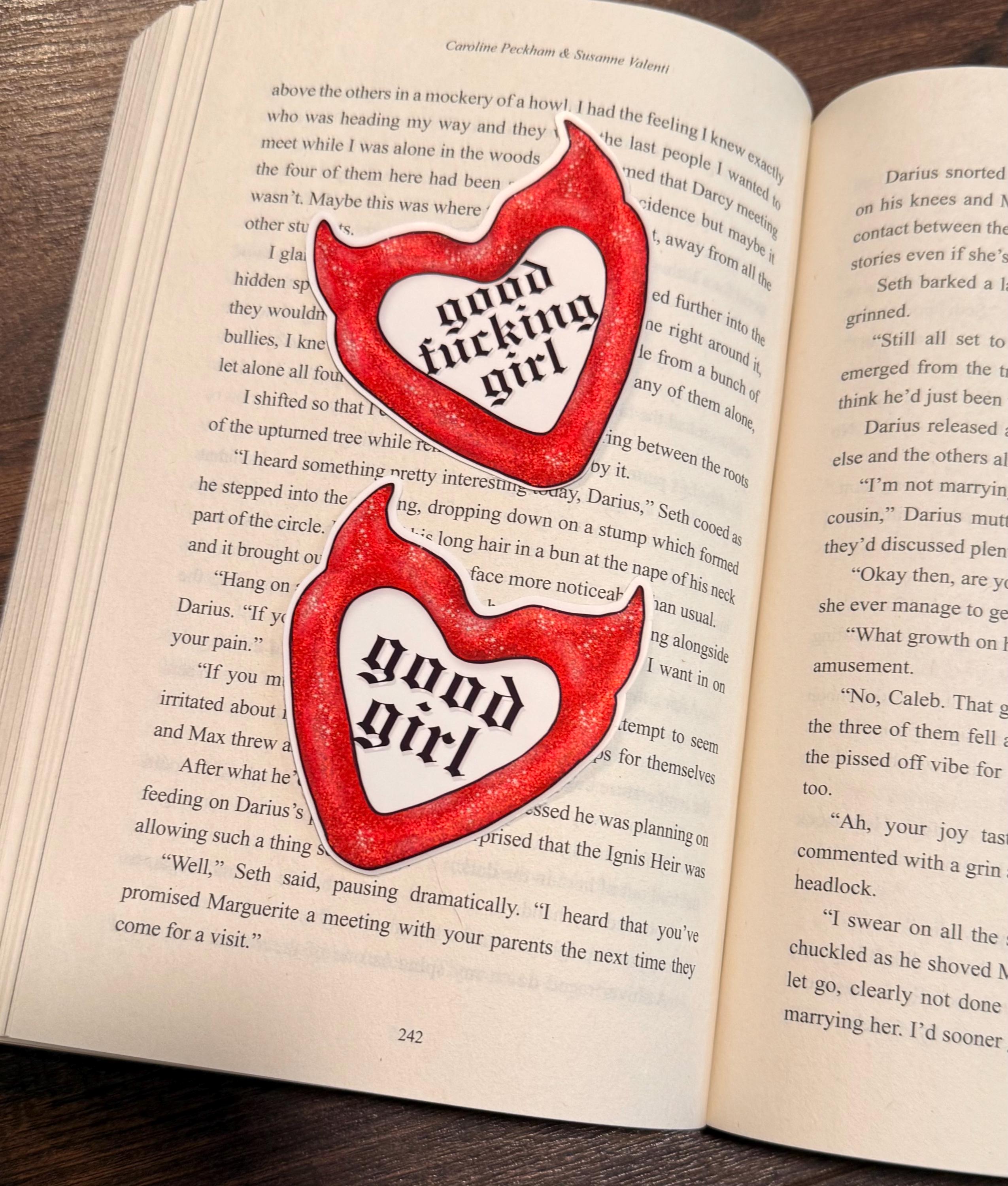 Good F*cking Girl Bookish Sticker/ booktok/ bookish merch/ handmade/ kindle accessories/ book accessories/ villain era/ morally grey