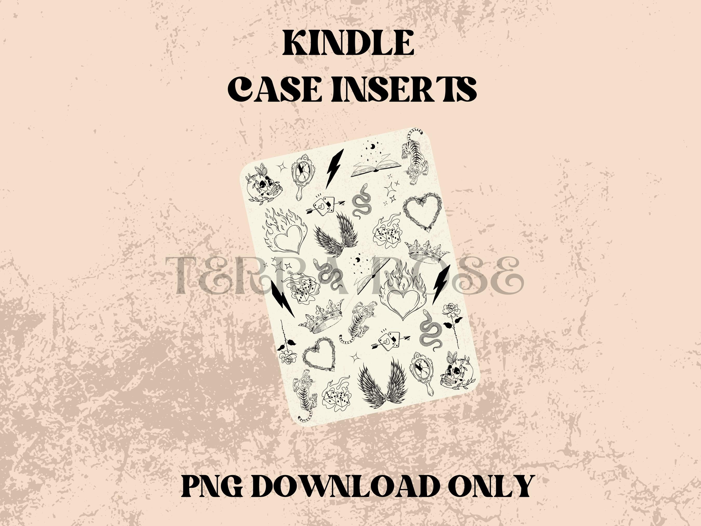 Trendy Doodles kindle insert png download | clear case insert | e-reader accessories |  book png | bookish | kindle accessories
