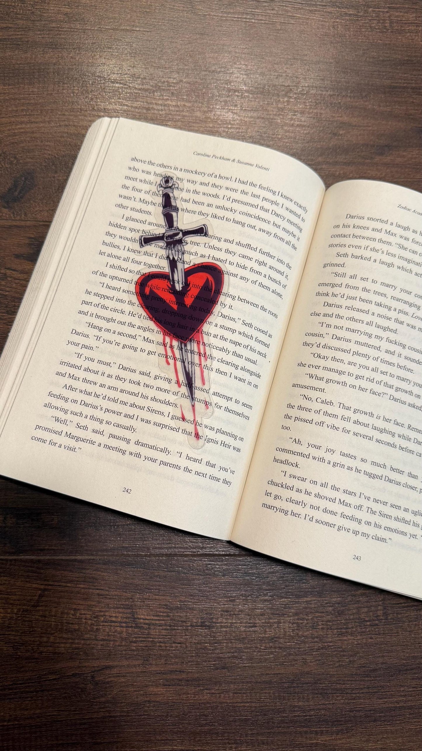 Transparent Dagger bookmark /fantasy/booktok/book merch/ bookish accessories/ clear bookmark /romantasy