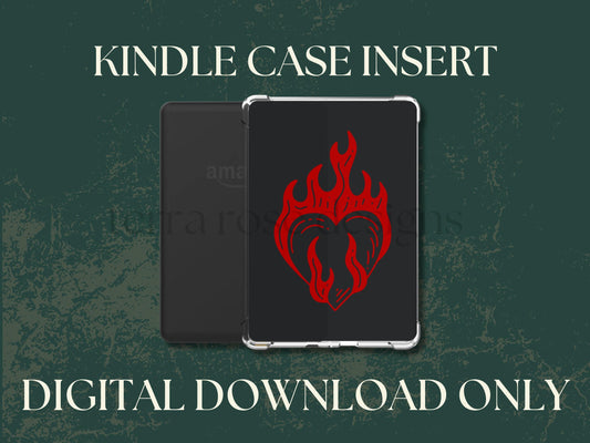 Hear of Flames png download | clear case insert | e-reader accessories |  book png | bookish | kindle case insert | kindle accessories