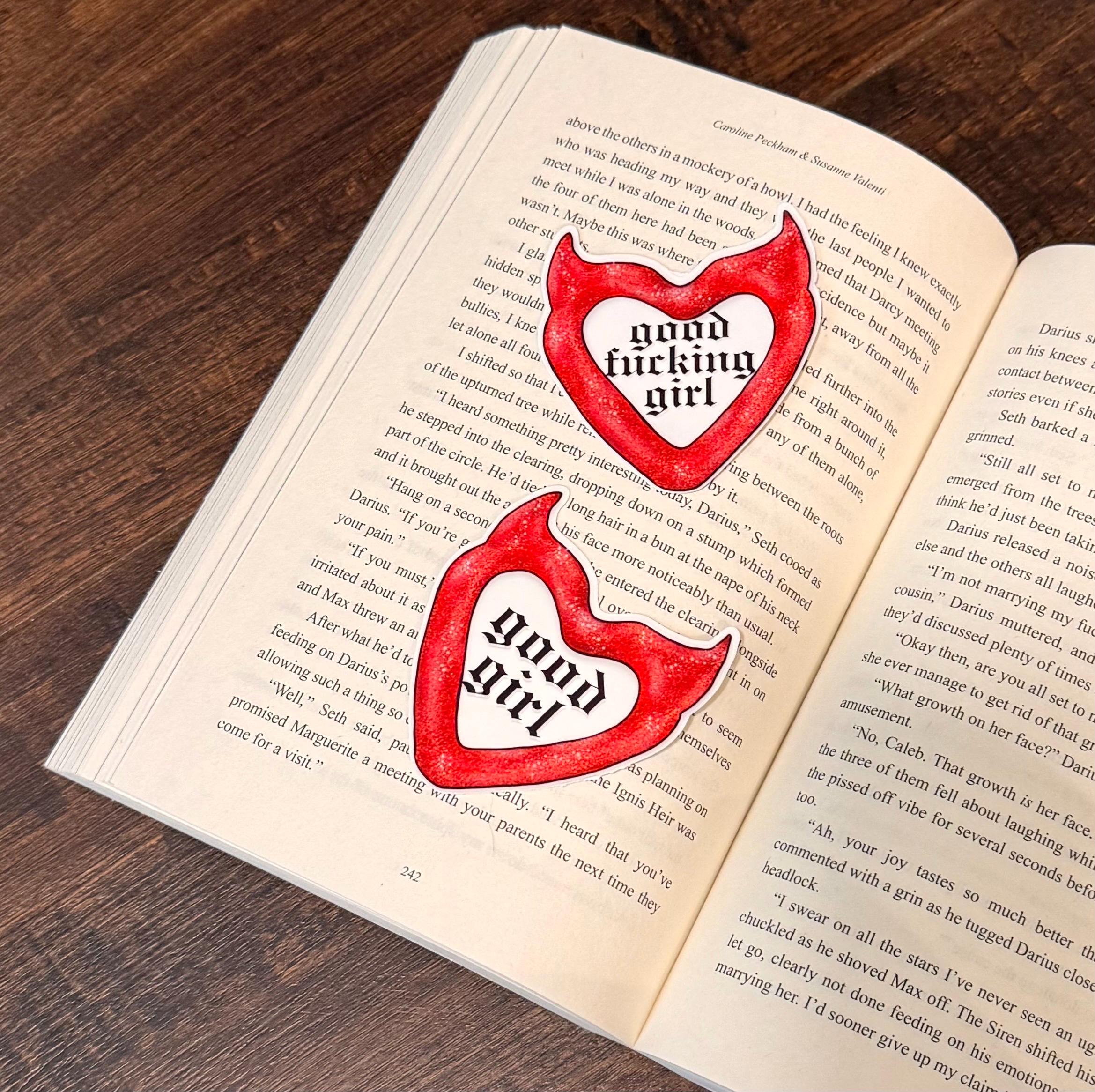 Good F*cking Girl Bookish Sticker/ booktok/ bookish merch/ handmade/ kindle accessories/ book accessories/ villain era/ morally grey