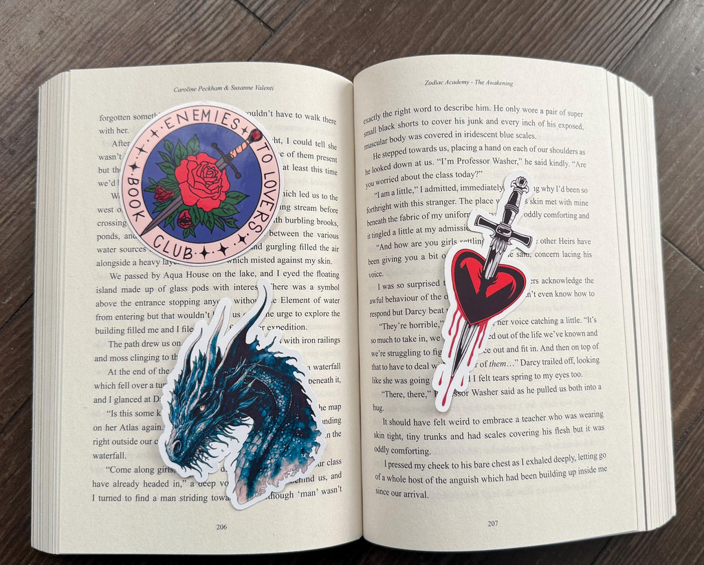 Enemies to Lovers Bookish Sticker/ booktok/ bookish merch/ handmade sticker/ kindle accessories/ book accessories/ dark romance