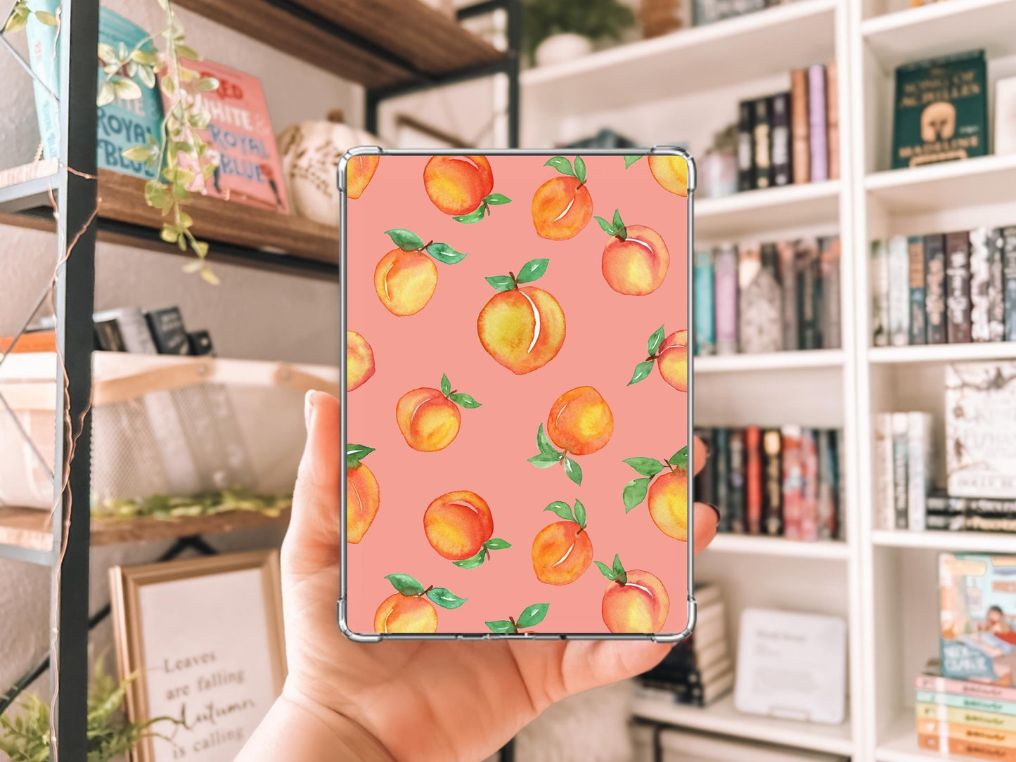 Summer Aesthetic Fruit Kindle Case Insert Bundle / booktok/ bookish merch/ clear case insert/ Orange/ Peach/ Pomegranate