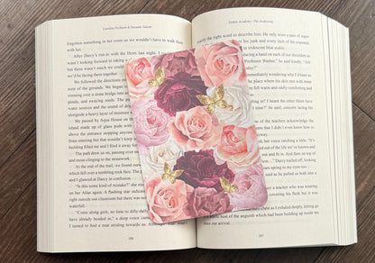 Pink Floral Kindle Case Insert/ E-Reader Clear Case Insert/ bookish merch/ clear case insert/ trendy/ butterflies/ booktok